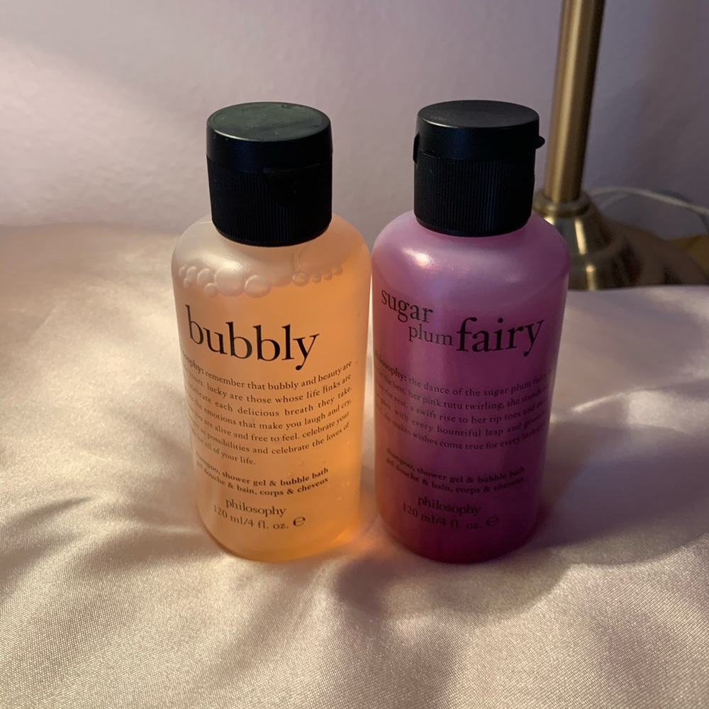 Philosophy bubbly and sugar plum bath set